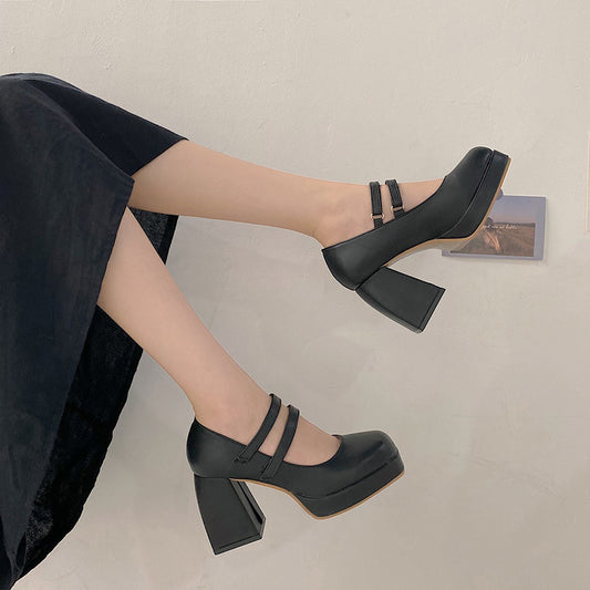 Lolita block heel high heels YV43736