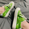 Matcha green avocado canvas shoes yv42145