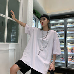 ulzzang Harajuku style casual T-shirt yv43093