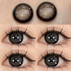 Gray contact lens (two pieces) yv31409