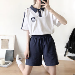Summer casual T-shirt and pants yv43139