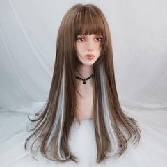 Harajuku fashion mixed color wig yv43180