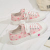 ulzzang style flower pattern canvas shoes yv43096