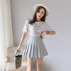 Ulzzang style JK plaid skirt yv43150