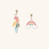 Japanese rainbow color earrings yv43265