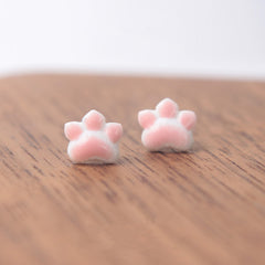 Japanese cute cat claw earrings yv43264