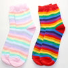 Japanese rainbow striped socks yv43230