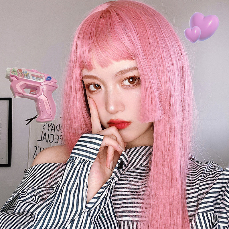 Harajuku fashion black wig YV43022