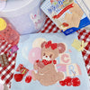 Harajuku sweet cute bear print T-shirt YV43048