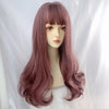 Fashion light purple curly wig yv43422
