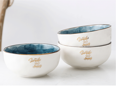 Beautiful starry ceramic bowl YV90074