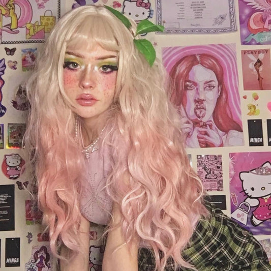 Review for Youvimi pastel Lolita Grey Pink Wig YV42741