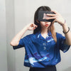 Japanese style cute whale print shirt YV43045