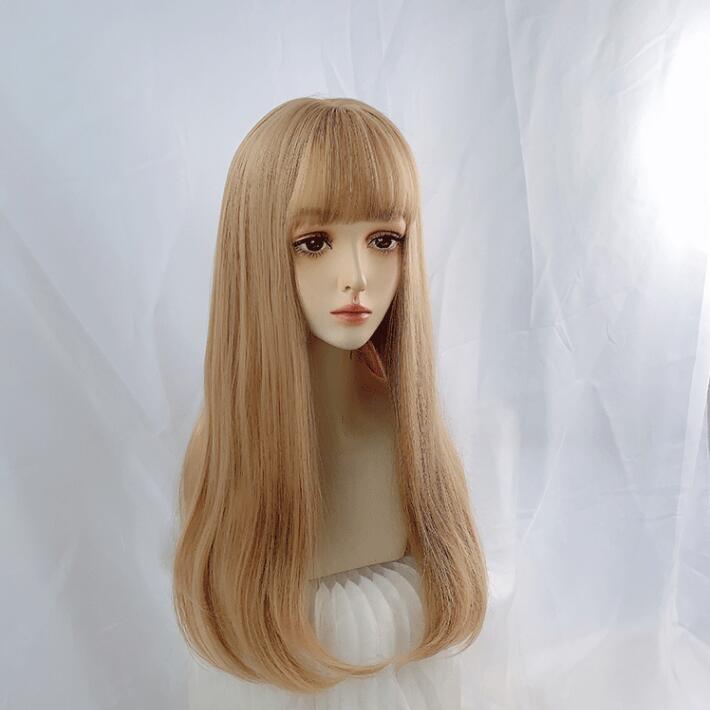 Fashion gold long wig yv43411
