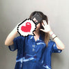 Japanese style cute whale print shirt YV43045