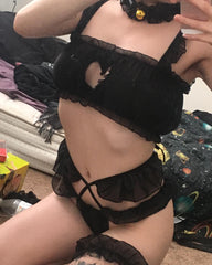 Review for Heart mesh lace sexy suit YV40807