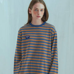 Ulzzang retro contrast striped sweater yv40624