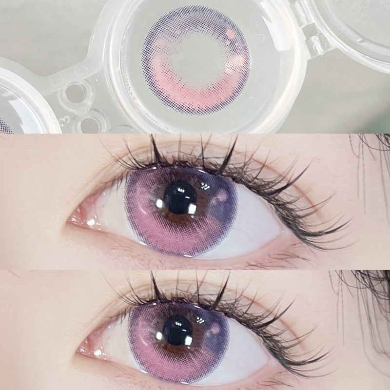pink contact lenses (two pieces) yv31291