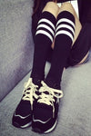 Japanese style student striped socks yv43077
