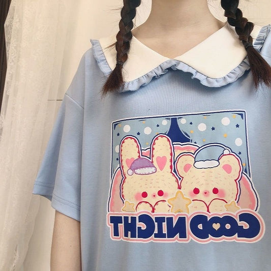 lolita cute cartoon T-shirt yv43078