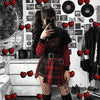 Review for sexy plaid high waist skirt yv40725