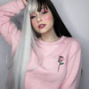 REVIEW FOR PUNK HALF BLACK HALF WHITE LONG WIG YV40711