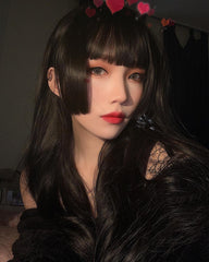 Review for Black long straight wig YV41096
