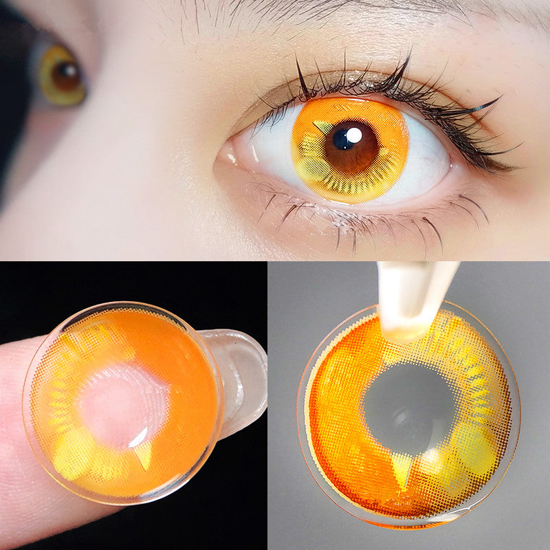 cosplay yellow brown contact lenses (5 pieces) yv31292