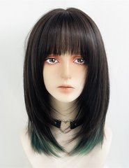 Green Highlighted Wolftail Wig YV47137