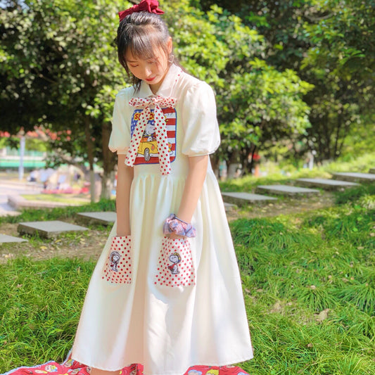 Harajuku cute Snoopy dress yv43075