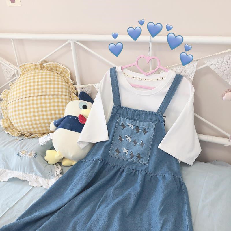 Review For Striped T-Shirt + Strap Dress Two-Piece YV40058