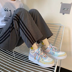 ulzzang fashion mixed color casual shoes yv43326