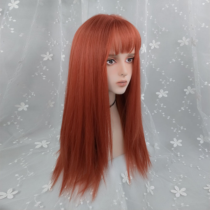 Orange Straight Hair Wig YV41020