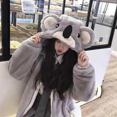 Fashion cute koala plush coat yv43327