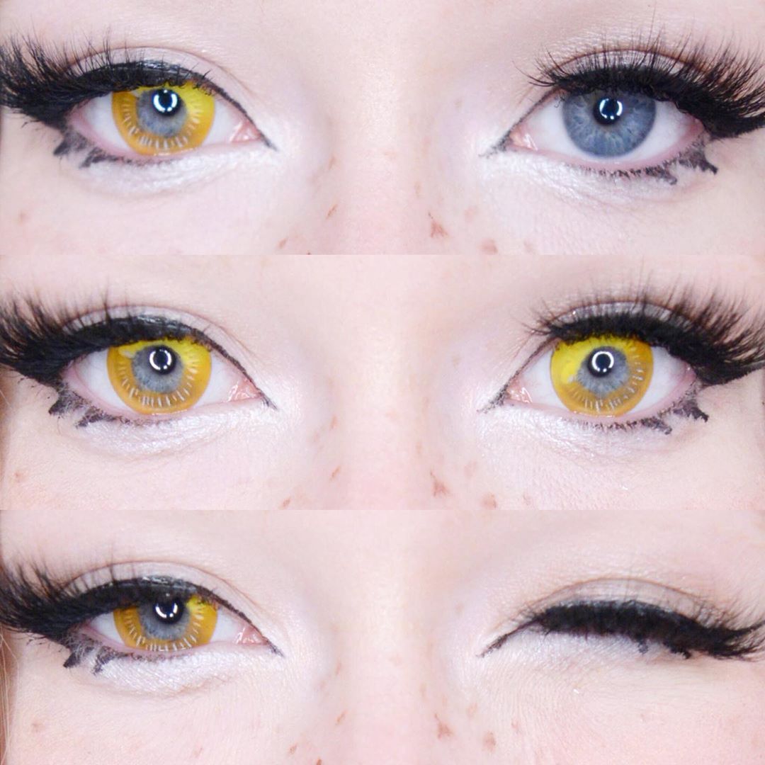 COSPLAY YELLOW(TWO PIECES)CONTACTS LENS YC20751