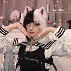 Black and white lolita wig yv42542