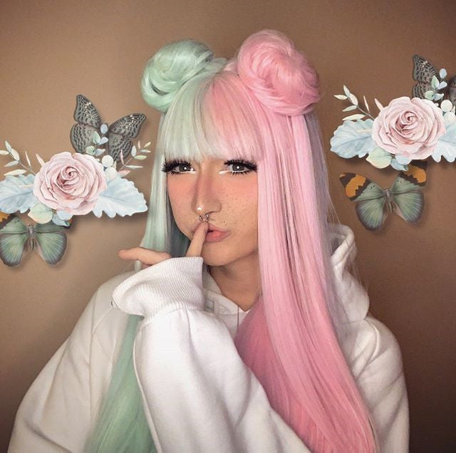 Review for Macaron Lolita long curly hair YV42441