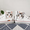 Cute Cat Hand-Painted Shoes Yv42654