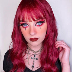 Review for Lolita wine red wig YV42918