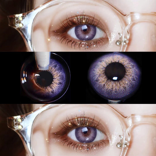 Purple contact lenses (two pieces) yv31272