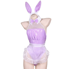 Purple Bunny Patent Leather Sexy UniformYV47169