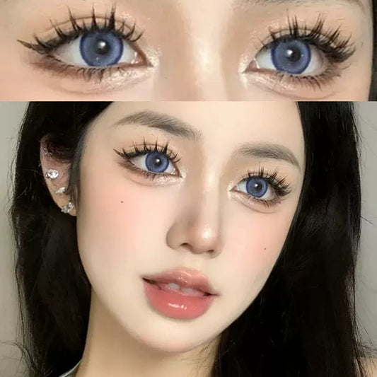 Blue Contact Lenses (Two Pieces) YV31375