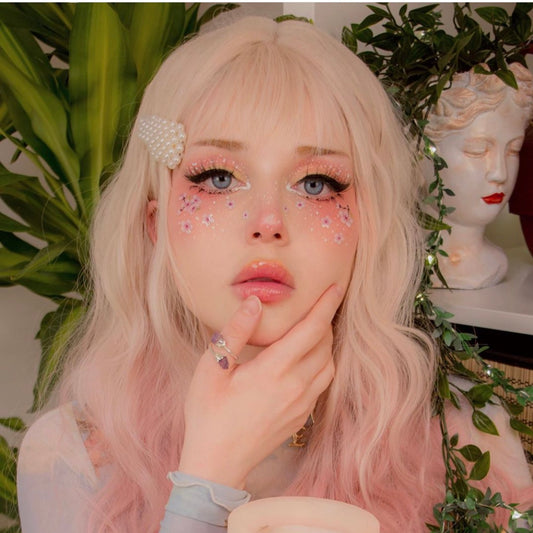 Youvimi pastel Lolita Grey Pink Wig YV42741