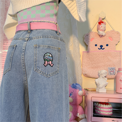 cute straight jeans YV47121