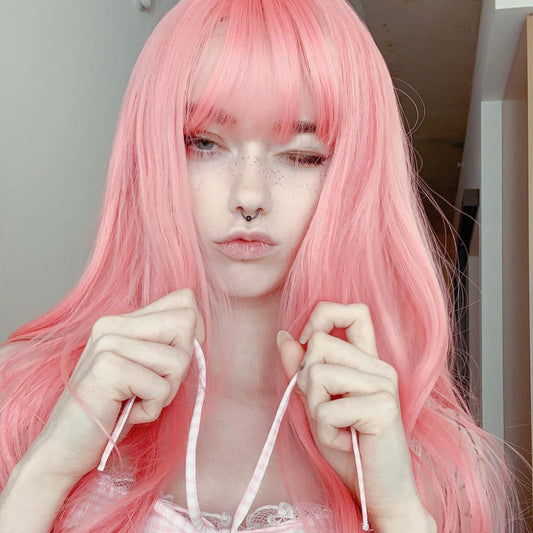 Review  for lolita pink cos wig YV42985