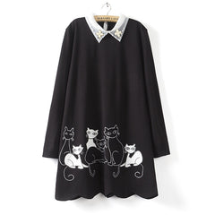 Cat large size dress from YV2238
