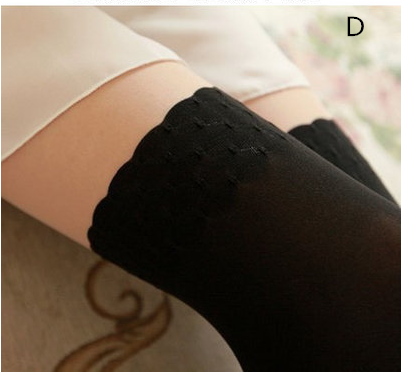 Japanese false Gaotong stitching stockings YV222