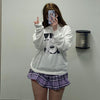 Review for Harajuku cartoon print sweater yv42687