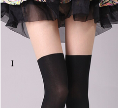 Japanese false Gaotong stitching stockings YV222