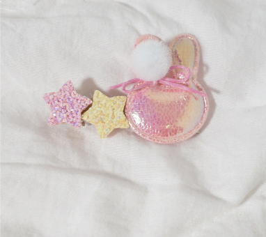 lolita star love mini hair clip bunny hair accessory YV42743